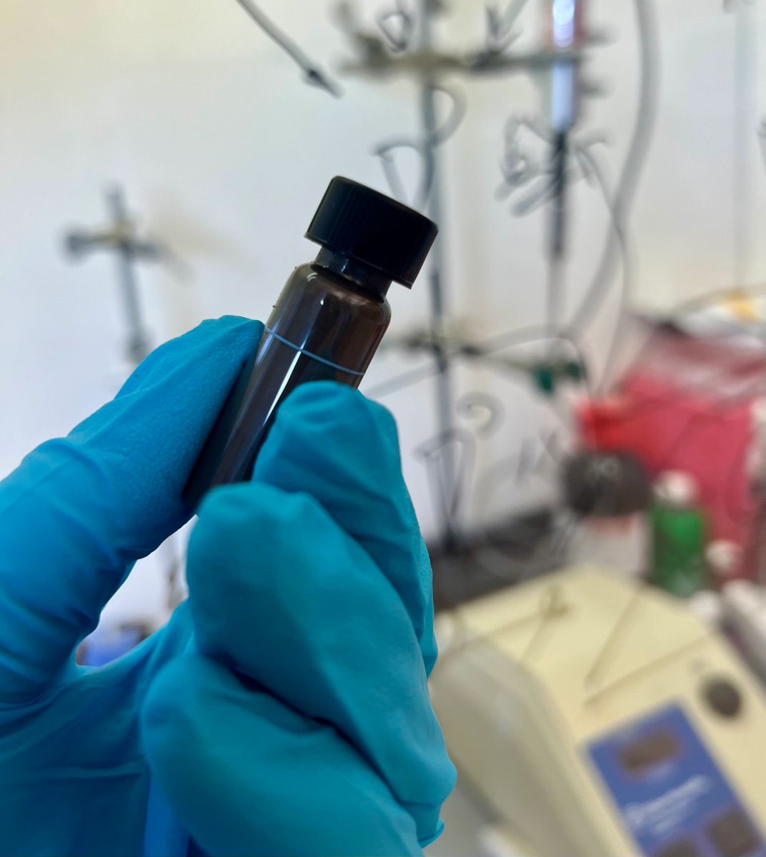 Conductive ink sample held for formulation review