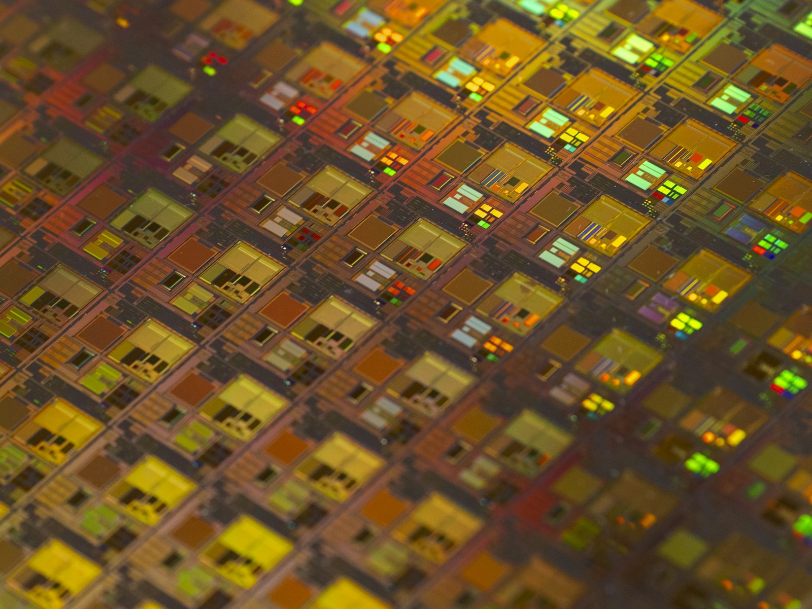Semiconductor wafer surface relevant to microcircuit fabrication